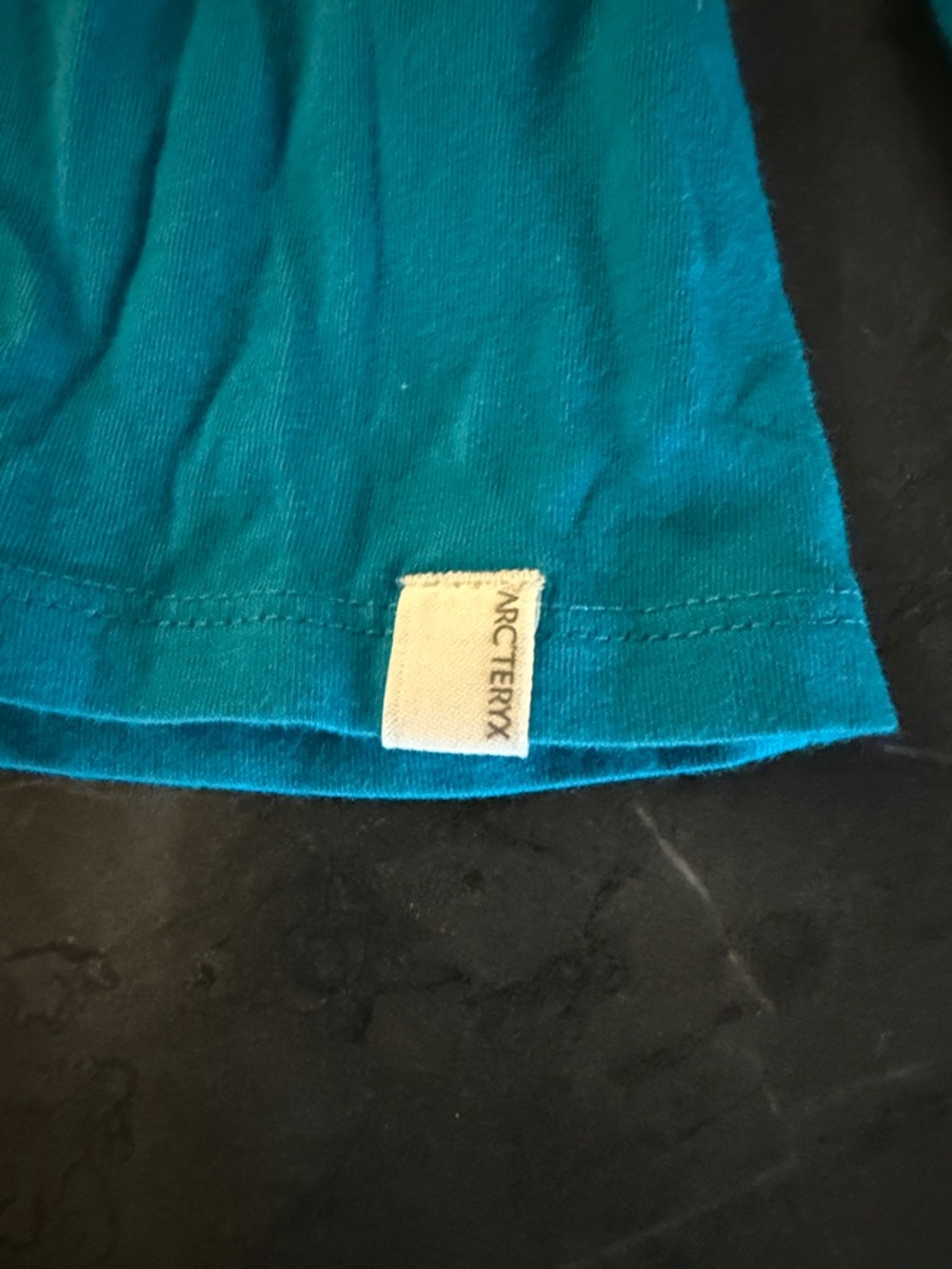 Arc'teryx Teal V-Neck Long Sleeve Top - Picture 4 of 5
